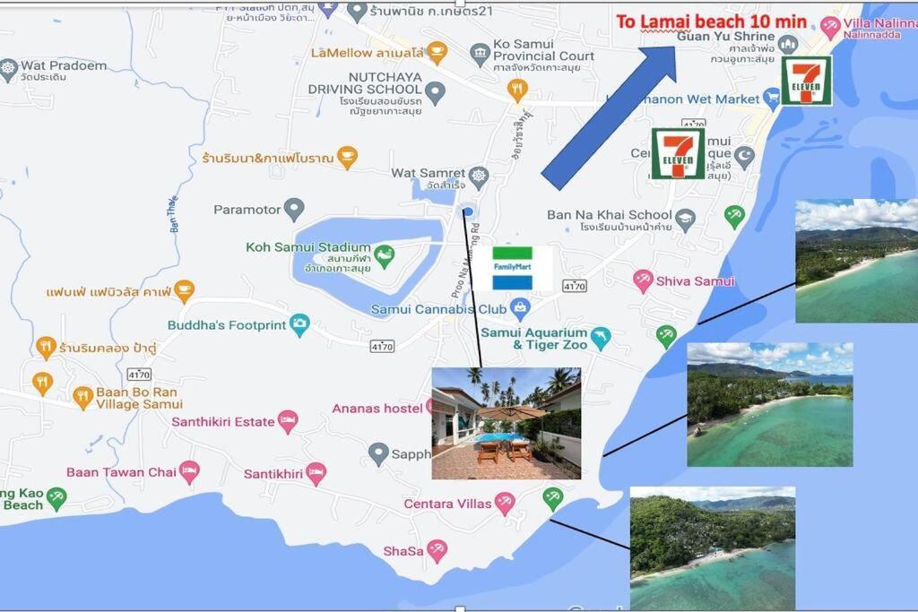Holiday House Near Lamai With Swimming Pool. 2 Bedrooms Amphoe Koksamui المظهر الخارجي الصورة